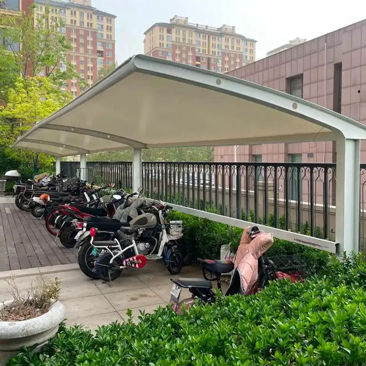 曲阳县膜结构电动车棚